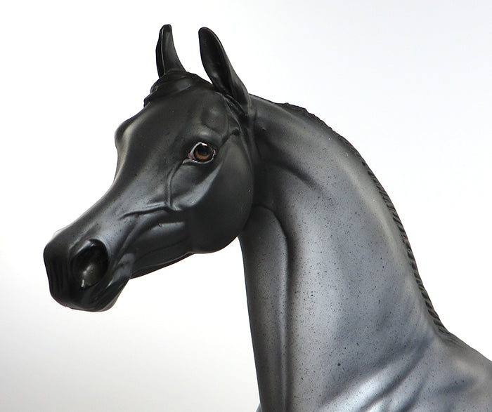 GENTLEMEN IN BLUE-OOAK BLUE ROAN ARABIAN MODEL HORSE 6/29