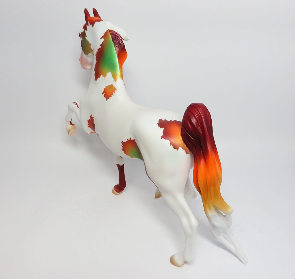 AUTUMN DANCER~OOAK FALL DECORATOR SADDLEBRED MODEL HORSE 11/2/17