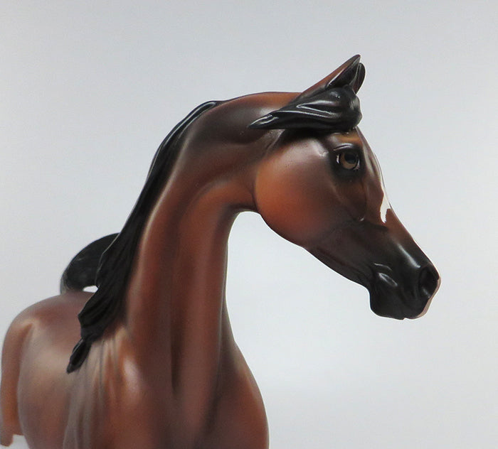 DR. PEPPER-OOAK DAPPLE BAY ARABIAN MODEL HORSE 6/15