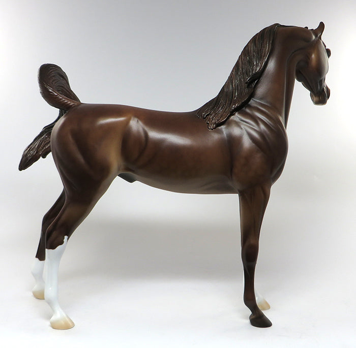PS PROMISE-OOAK DAPPLE CHESTNUT ARABIAN MODEL HORSE 6/15