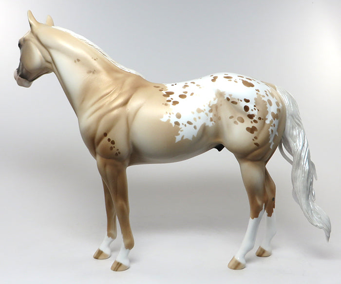 HOTRODDIN KID-OOAK APPALOOSA PALOMINO ISH MODEL HORSE 6/22