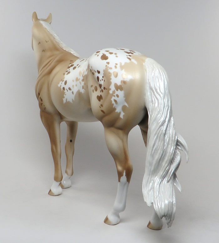 HOTRODDIN KID-OOAK APPALOOSA PALOMINO ISH MODEL HORSE 6/22