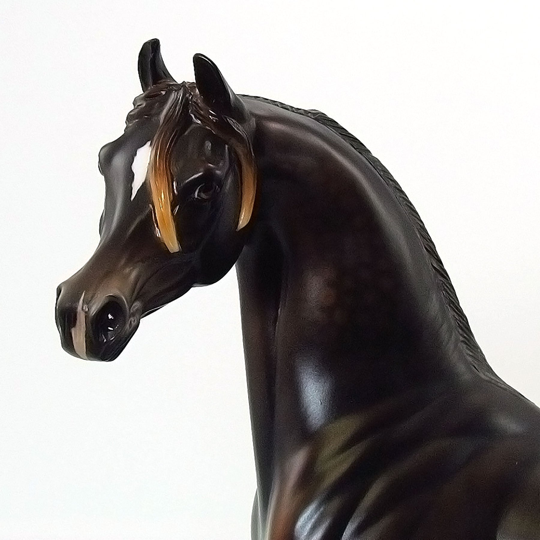 ABDUL BASIR - OOAK Dark Dappled Chestnut Arabian Model Horse - 6/15