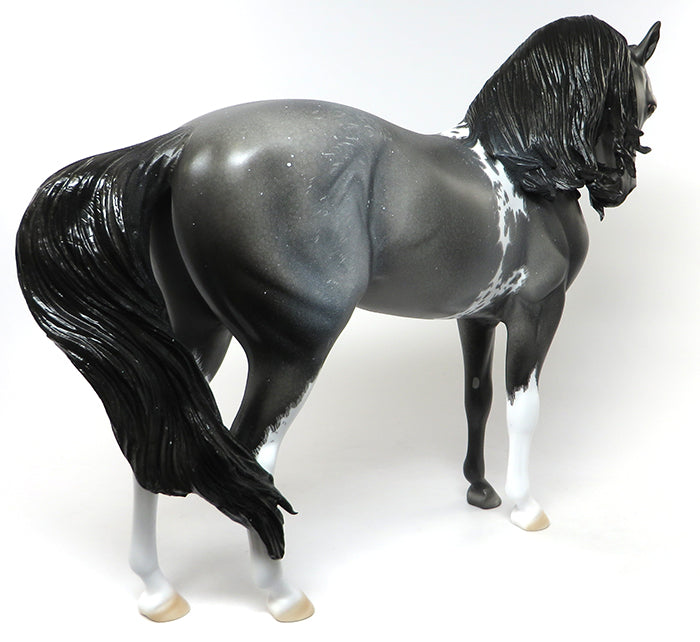 FUERTE-OOAK ETCHED BLUE ROAN ANDALUSIAN MODEL HORSE 6/21