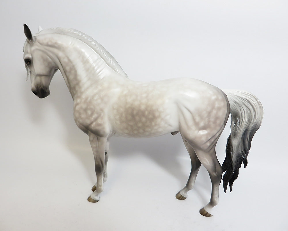 ARTIMIS GREY~OOAK STAR DAPPLE ANDALUSIAN MODEL HORSE BY SHERYL LEISURE 11/13/17