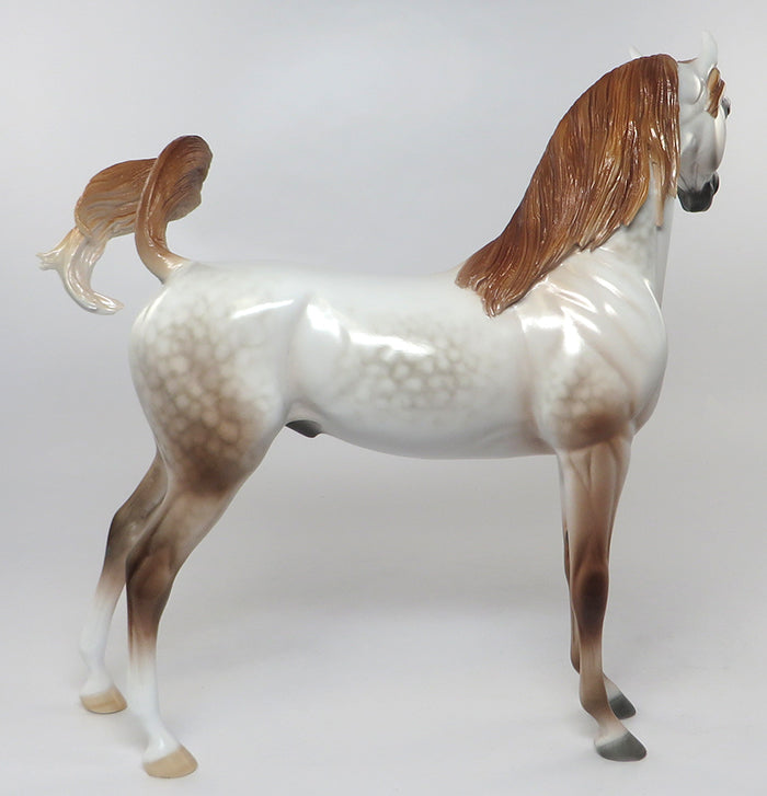 BELOVED ONE-OOAK CHESTNUT GOING GREY ARABIAN MODEL HORSE 6/29