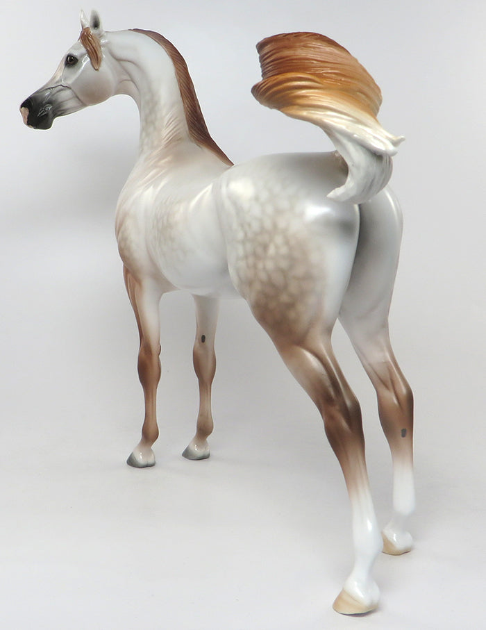 BELOVED ONE-OOAK CHESTNUT GOING GREY ARABIAN MODEL HORSE 6/29