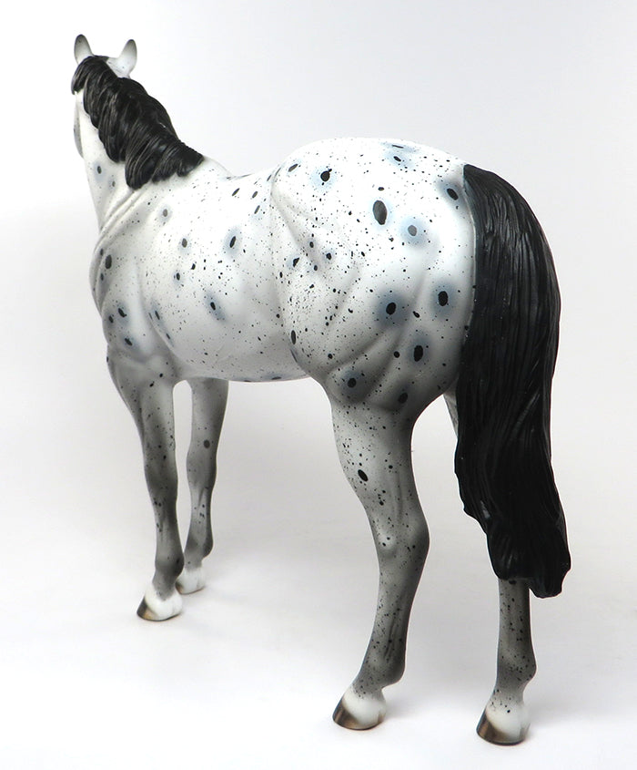 ZIP YOUR LIPS-OOAK LOUD APPALOOSA ISH MODEL HORSE BY AL 7/1