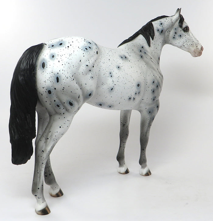 ZIP YOUR LIPS-OOAK LOUD APPALOOSA ISH MODEL HORSE BY AL 7/1