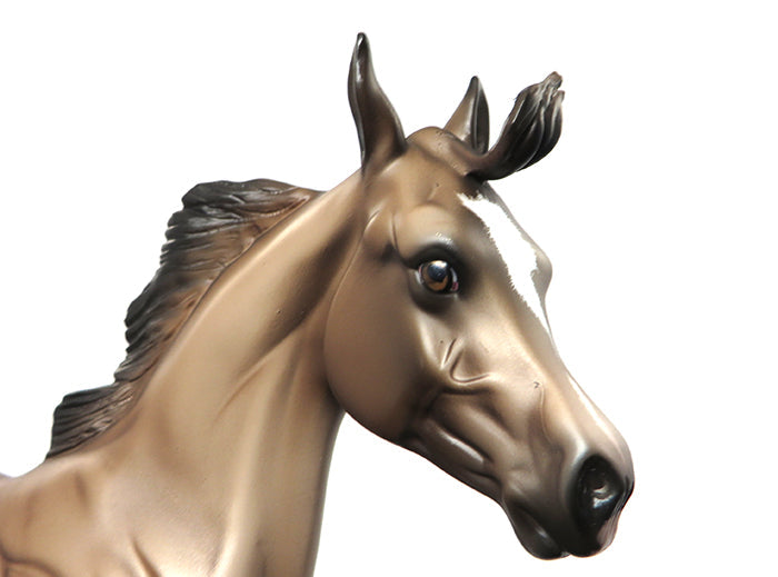 DUN FOOLIN-OOAK DUN YEARLING MODEL HORSE BY SHERYL LEISURE 6/30