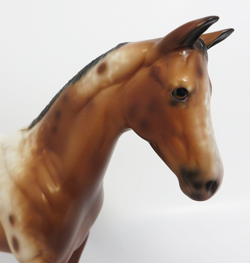 BARREL OF MONKEYS-OOAK CUSTOM BAY APPALOOSA WEANLING BY SHERYL LEISURE