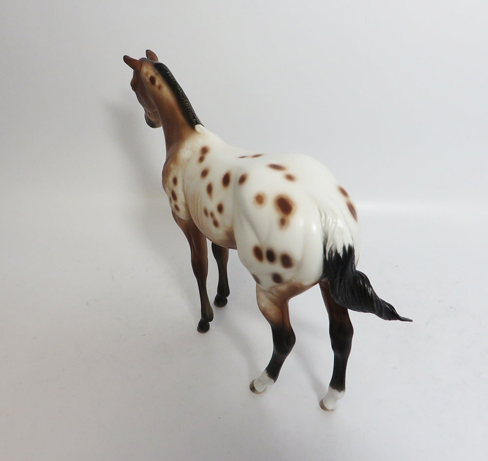 BARREL OF MONKEYS-OOAK CUSTOM BAY APPALOOSA WEANLING BY SHERYL LEISURE