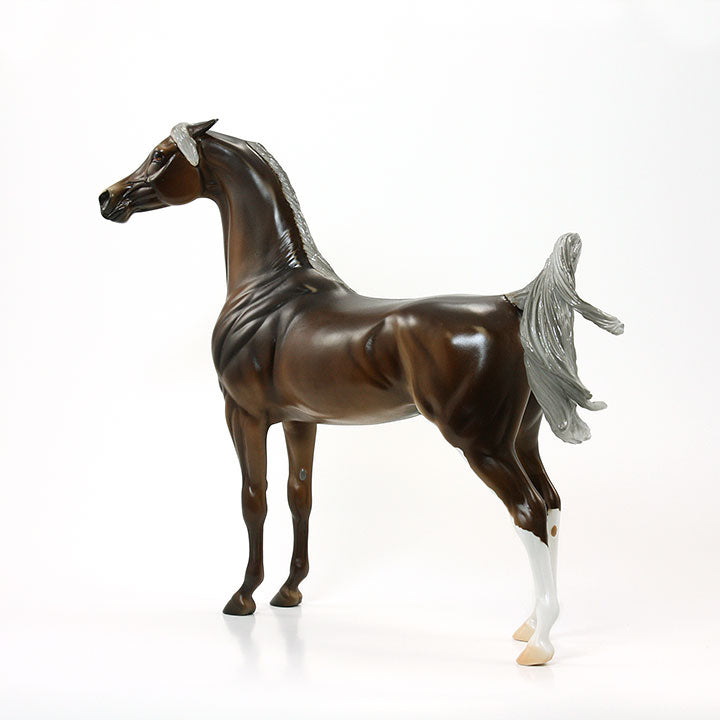 RAZZLE MY TAZZLE - OOAK Chocolate Chestnut Arabian Model Horse - 6/15