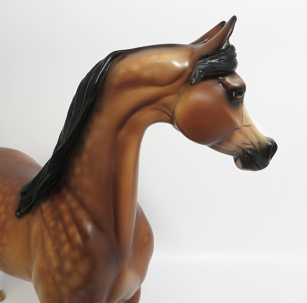 SOCK MONKEY-OOAK DAPPLE BAY ARABIAN CUSTOM BY SHERYL LEISURE