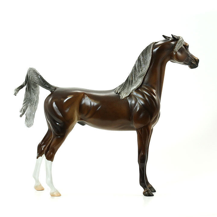 RAZZLE MY TAZZLE - OOAK Chocolate Chestnut Arabian Model Horse - 6/15