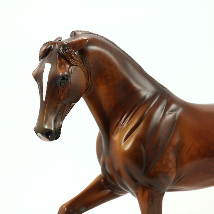 GERANIMO - OOAK Dappled Chestnut Tennessee Walker Model Horse - 6/15