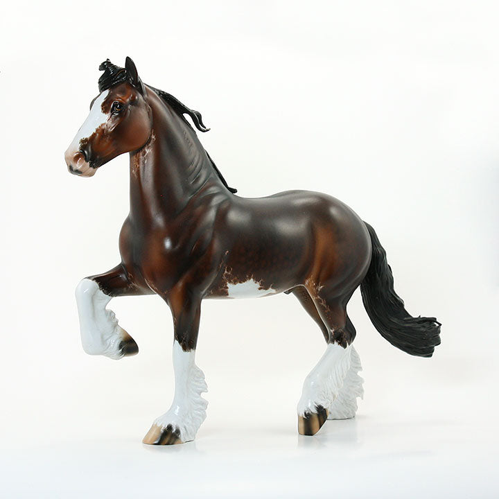 I CAN SEE CLEARLY NOW - OOAK Dapple Bay Sabino Clydesdale Signed By Julie Keim