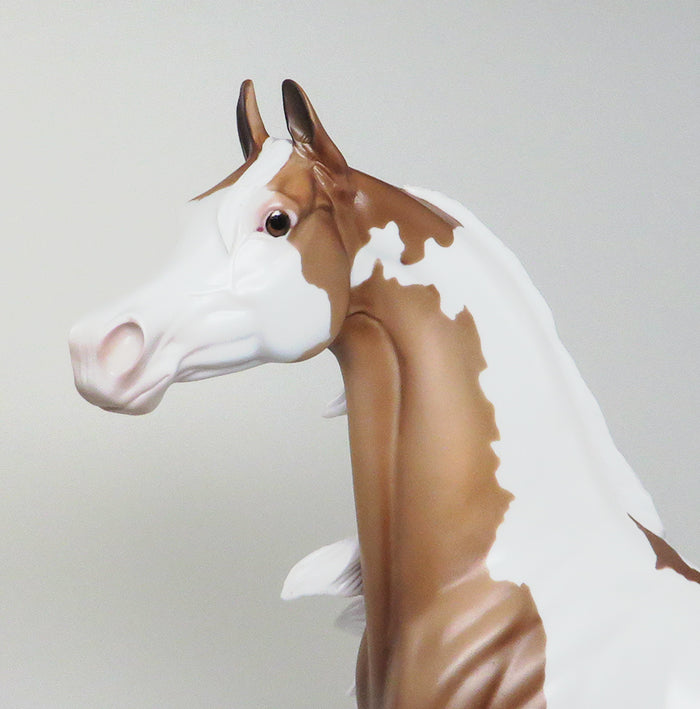SUNRISE SUNSET - LIMITED EDITION PALOMINO PAINT ARABIAN MODEL HORSE - LE3 - 1/18