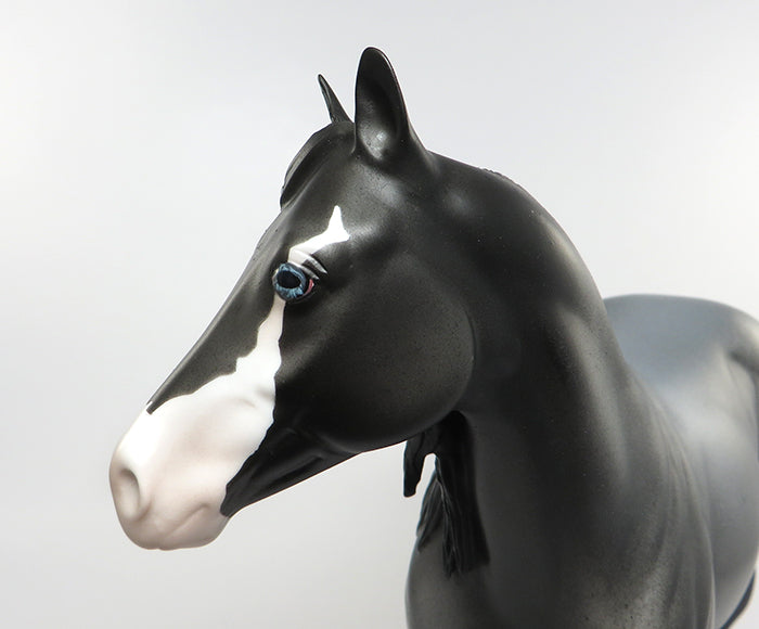 SPOOKY BLUE-OOAK BLUE ROAN ISH MODEL HORSE 7/7
