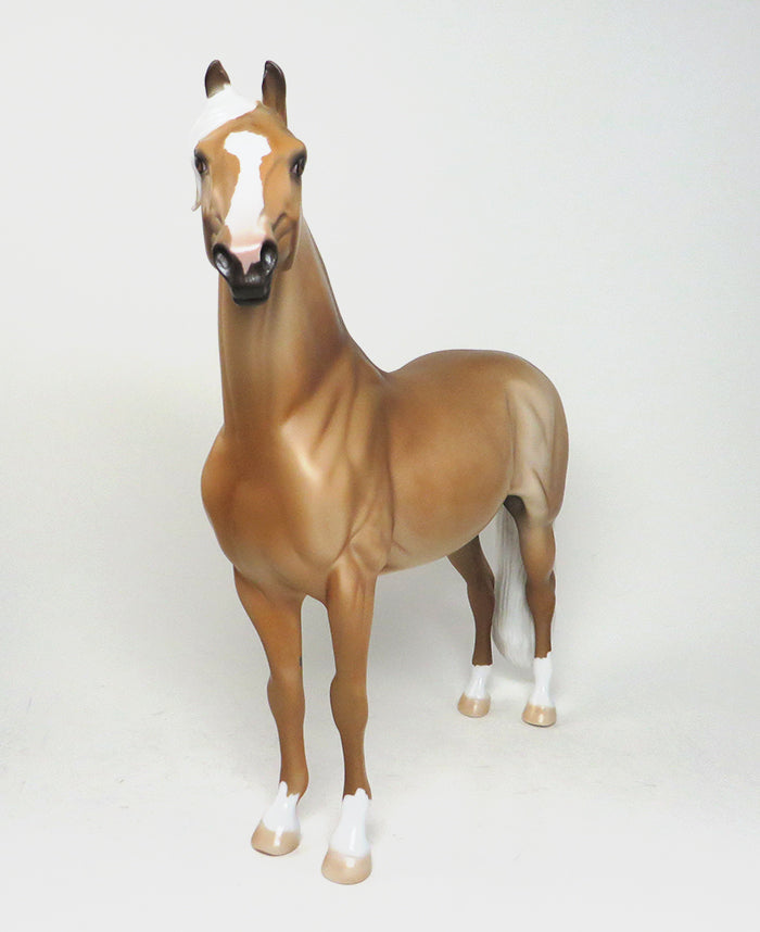MIXOLOGIST - OOAK DAPPLE PALOMINO MORGAN MODEL HORSE - 1/13
