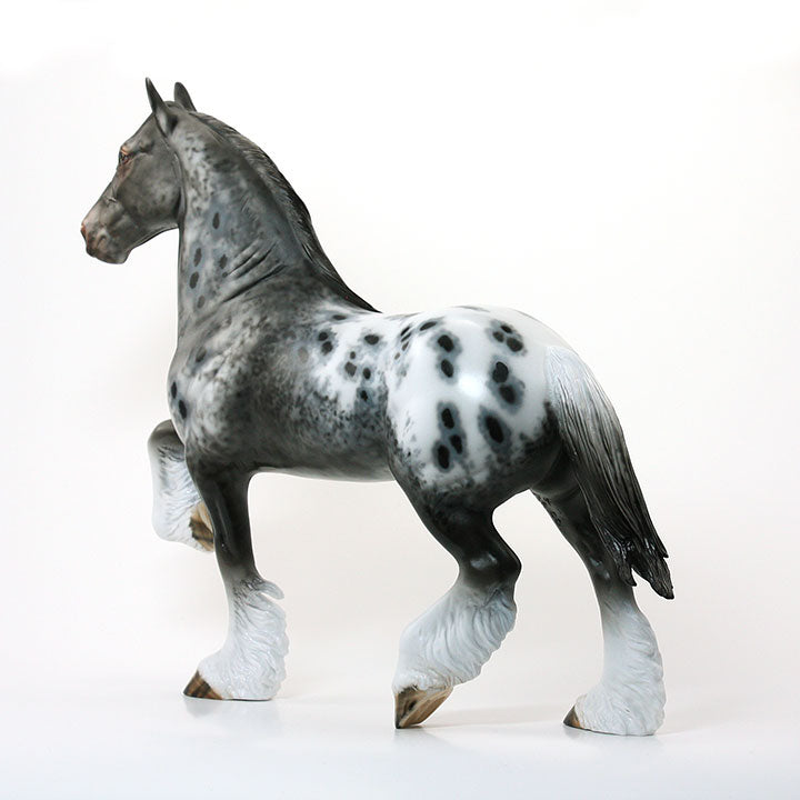 BEST SPOTS ON EARTH - OOAK Gray Appaloosa Trotting Drafter