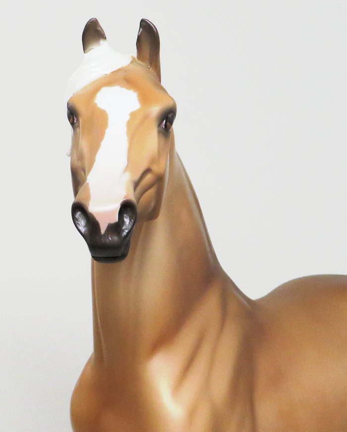 MIXOLOGIST - OOAK DAPPLE PALOMINO MORGAN MODEL HORSE - 1/13