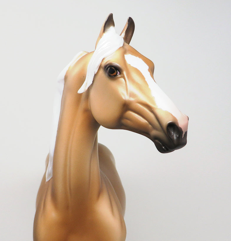 MIXOLOGIST - OOAK DAPPLE PALOMINO MORGAN MODEL HORSE - 1/13