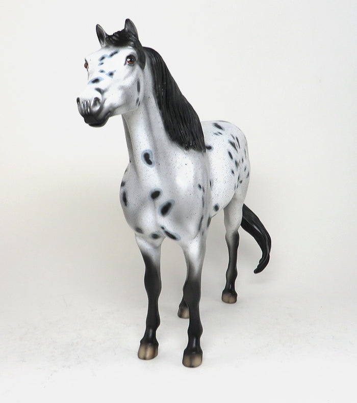 INDIAN SUMMER-OOAK-Leopard Appaloosa Mustang Model Horse 12/10