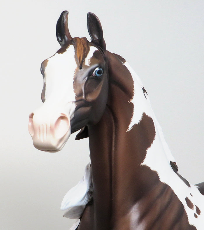HENNESSY - OOAK CHESTNUT PAINT ARABIAN MODEL HORSE by SHERYL LEISURE - 1/15