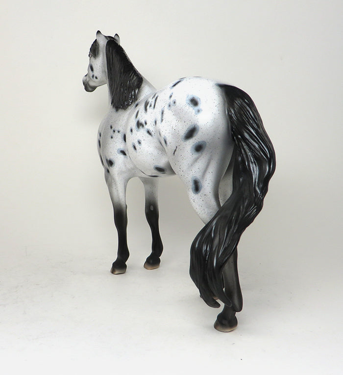 INDIAN SUMMER-OOAK-Leopard Appaloosa Mustang Model Horse 12/10