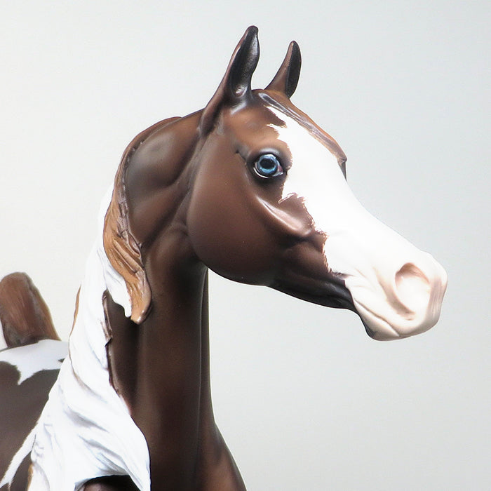 HENNESSY - OOAK CHESTNUT PAINT ARABIAN MODEL HORSE by SHERYL LEISURE - 1/15