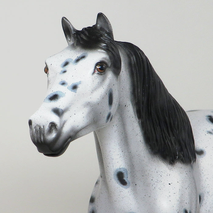 INDIAN SUMMER-OOAK-Leopard Appaloosa Mustang Model Horse 12/10