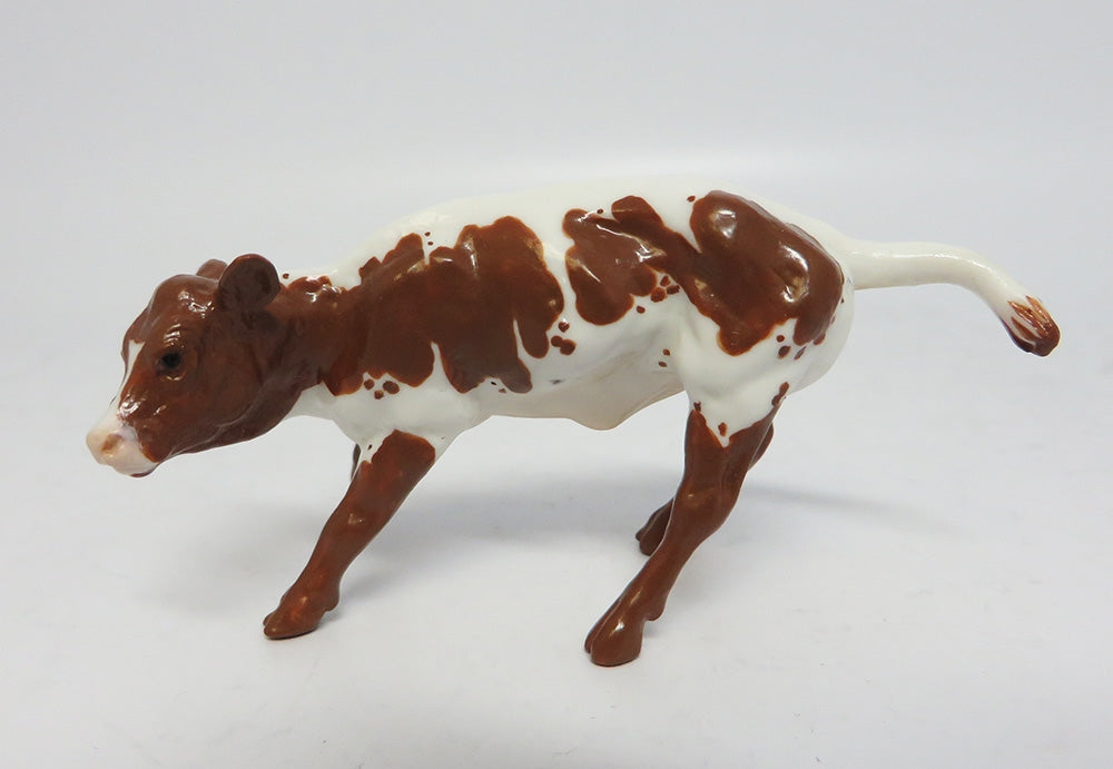 DEEKIN-OOAK BROWN SPECKLED COW WHS 2017