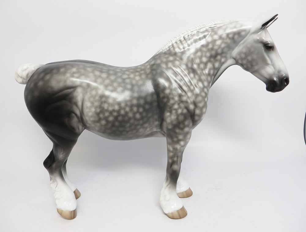 GINNY-OOAK STAR DAPPLE GREY BUNNY BY SHERYL LEISURE MODEL HORSE WHS 2017