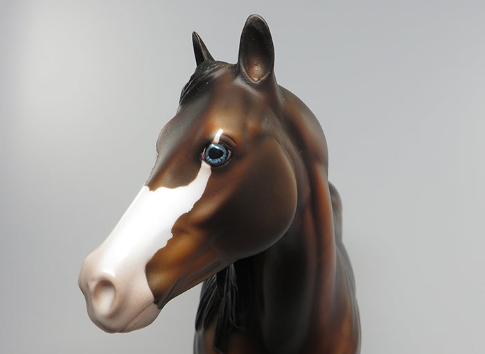 DREAM BIG-OOAK DAPPLE BAY ISH MODEL HORSE BY DAWN QUICK 7/8