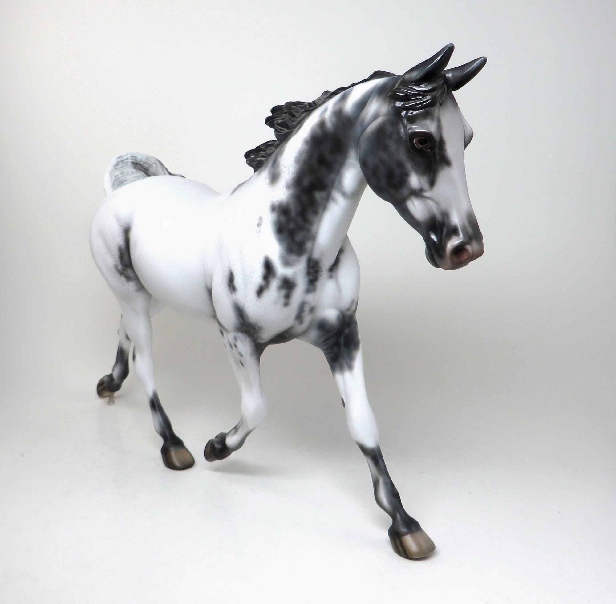 UPTOWN FUNK - OOAK FEW SPOT APPALOOSA PALOUSE MODEL HORSE - 1/15