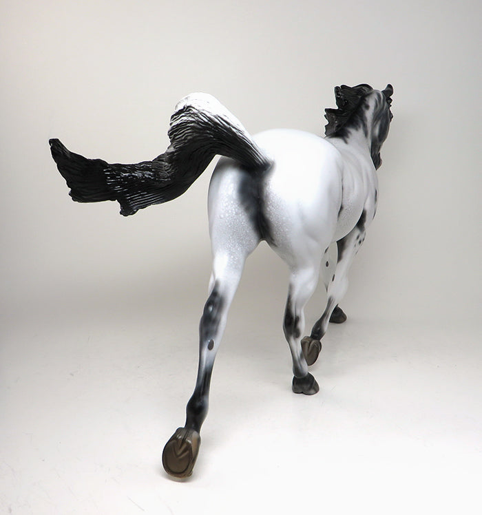 UPTOWN FUNK - OOAK FEW SPOT APPALOOSA PALOUSE MODEL HORSE - 1/15