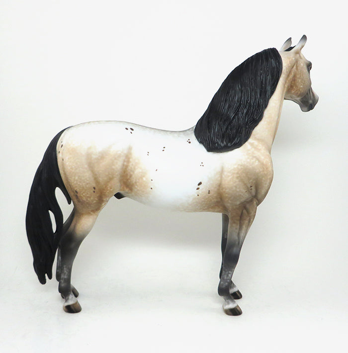 NO DOUBT - BUCKSKIN APPALOOSA MORGAN MODEL HORSE by AL - 1/15