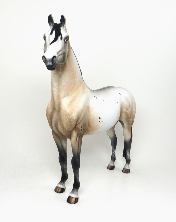 NO DOUBT - BUCKSKIN APPALOOSA MORGAN MODEL HORSE by AL - 1/15