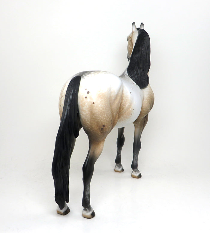 NO DOUBT - BUCKSKIN APPALOOSA MORGAN MODEL HORSE by AL - 1/15