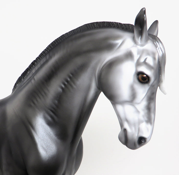 JAZZIBELLE - GREY ANDALUSIAN MARE MODEL HORSE - LE 7 - 1/15