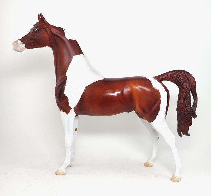 TRUE FRIEND - OOAK CHESTNUT PINTO ARABIAN MODEL HORSE -1/29