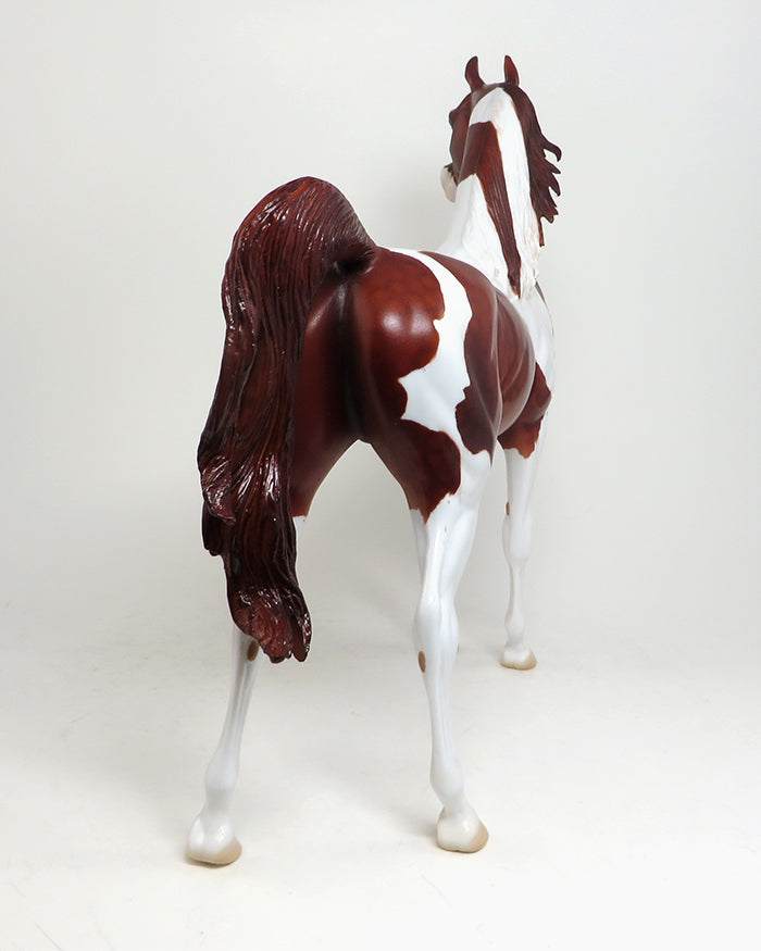 TRUE FRIEND - OOAK CHESTNUT PINTO ARABIAN MODEL HORSE -1/29