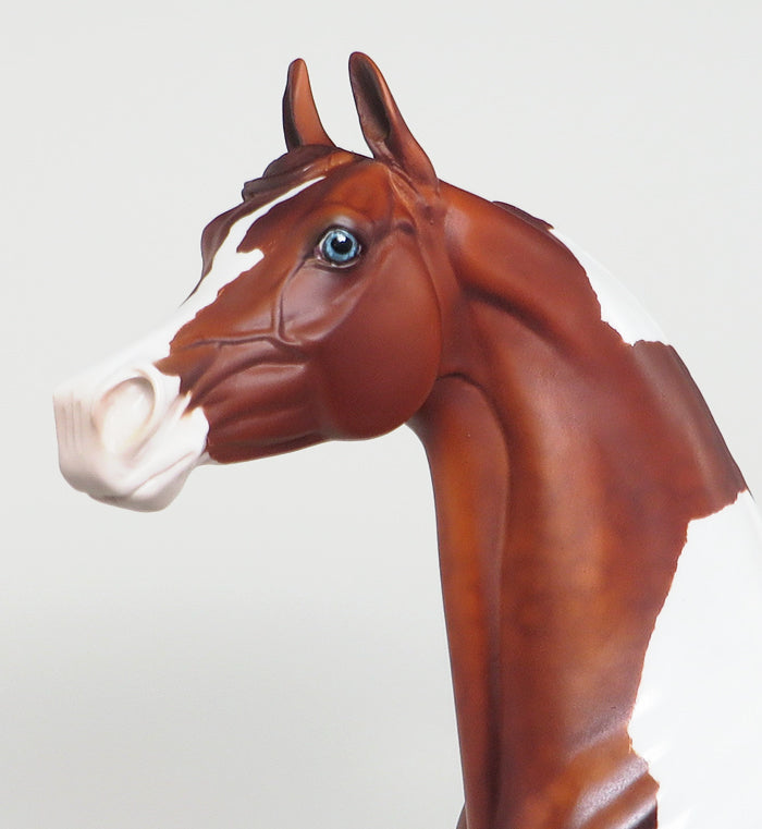 TRUE FRIEND - OOAK CHESTNUT PINTO ARABIAN MODEL HORSE -1/29