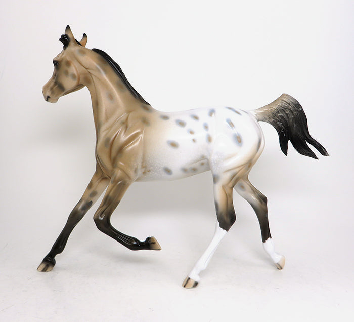 GOOD VIBES - OOAK BUCKSKIN YEARLING MODEL HORSE - 1/22