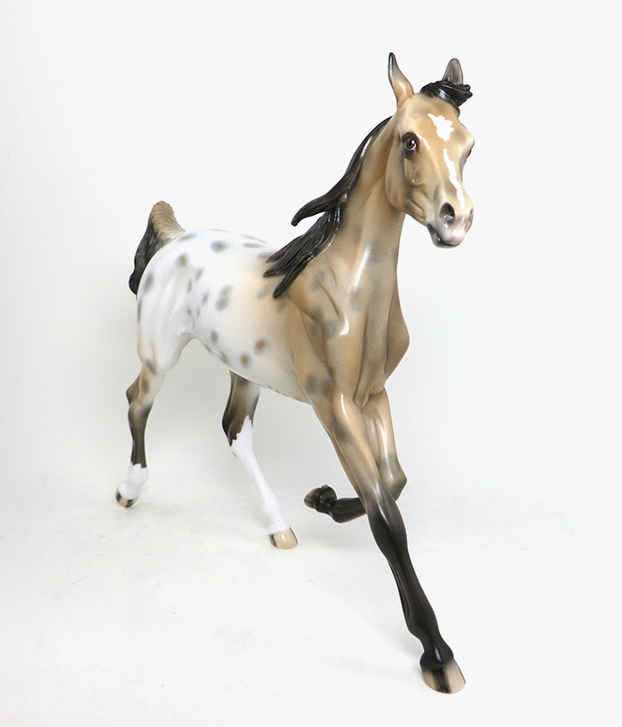 GOOD VIBES - OOAK BUCKSKIN YEARLING MODEL HORSE - 1/22