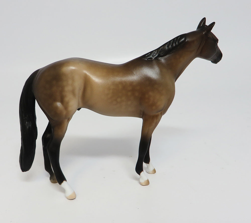 BULLSEYE-LE.2 DAPPLE BAY CHIP MODEL HORSE BY SHERYL LEISURE 5/24/17