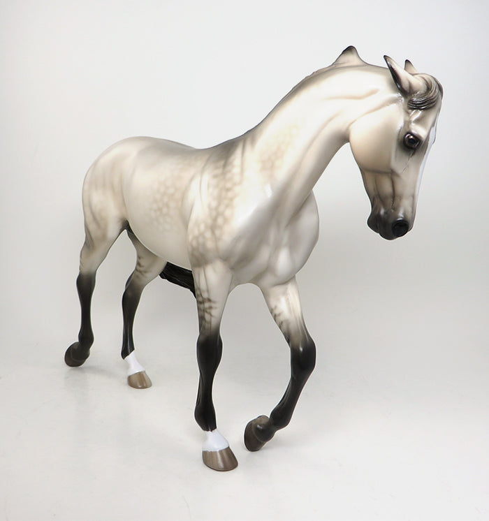 TO HONOR AND SERVE - OOAK GRULLA THOROUGHBRED-MODEL HORSE by SHERYL LEISURE - 1/7