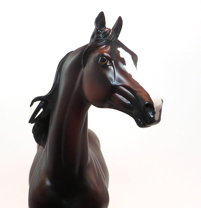 CAPTAIN JINKS - OOAK DAPPLE BAY MORGAN MODEL HORSE - 1/25