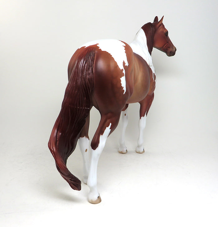 NOTTAWA'S STORM - OOAK CHESTNUT PAINT ISH MODEL HORSE - 1/28